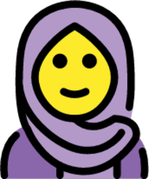 woman with headscarf emoji
