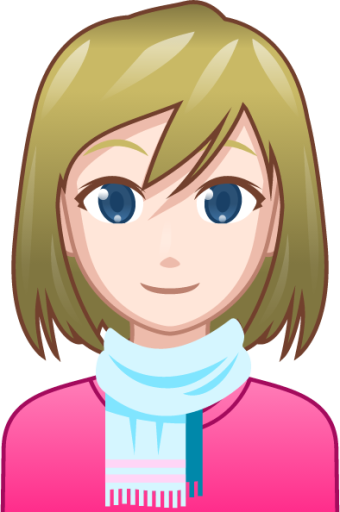 woman with scarf (white) emoji