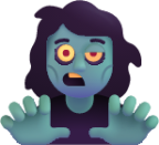 woman zombie emoji