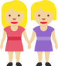 women holding hands: medium-light skin tone emoji