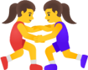 women wrestling emoji