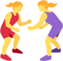 women wrestling emoji