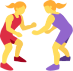 women wrestling emoji