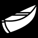 wood canoe icon
