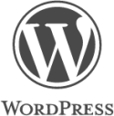 wordpress plain wordmark icon
