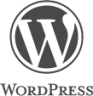 wordpress plain wordmark icon