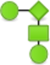 workflow green icon
