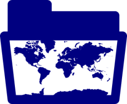 world folder outline icon