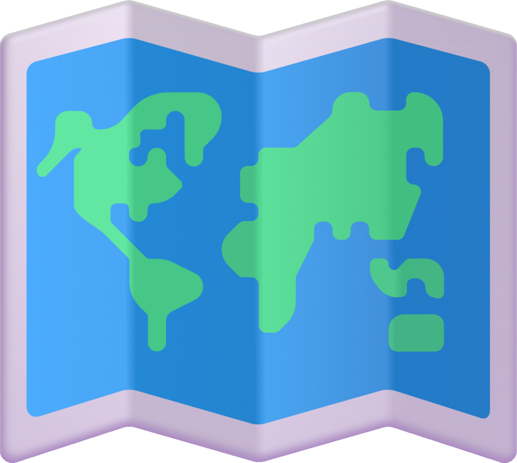 emoji travel map