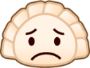 worried (dumpling) emoji