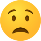 Worried face 1 emoji emoji