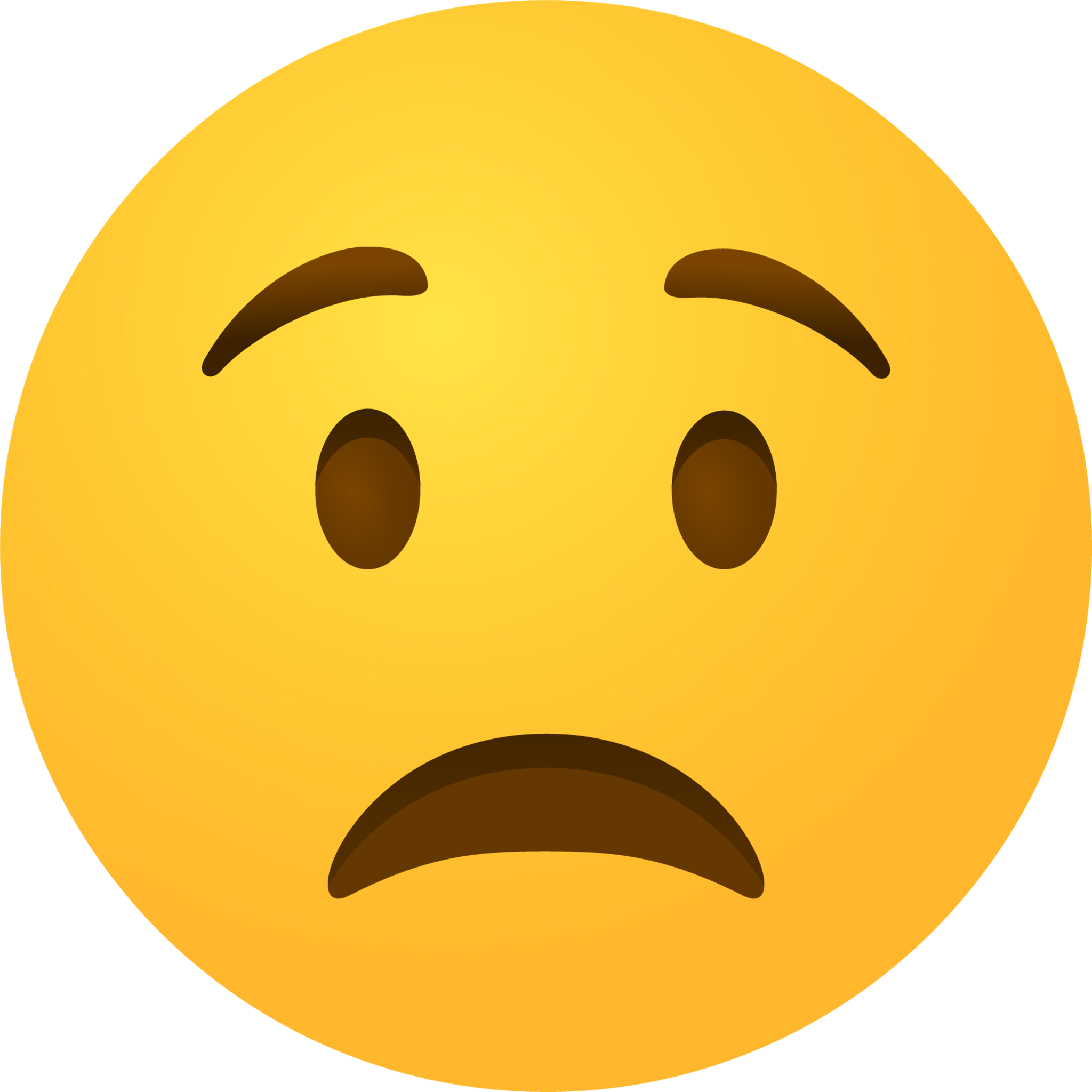 Worried Face 1 Emoji Emoji Download For Free Iconduck