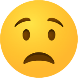 Worried face 1 emoji emoji