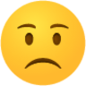 Worried face emoji emoji
