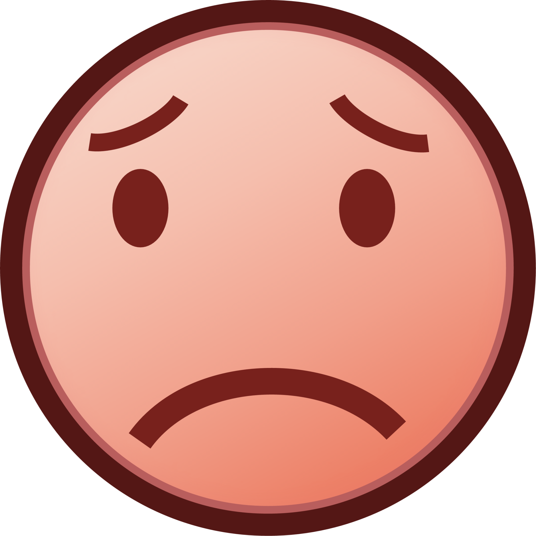 worried (plain) emoji