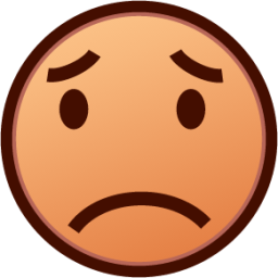 worried (yellow) emoji