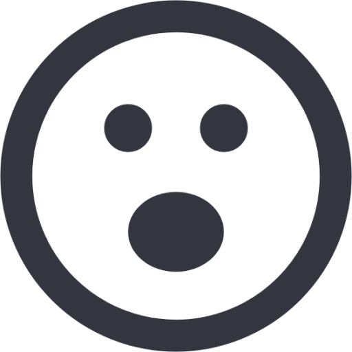 Wow face emoji icon