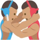 wrestlers tone 3 emoji