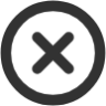x circle icon