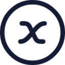 x variable circle icon