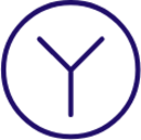 y symbol circle icon