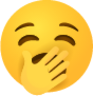 Yawning face emoji emoji
