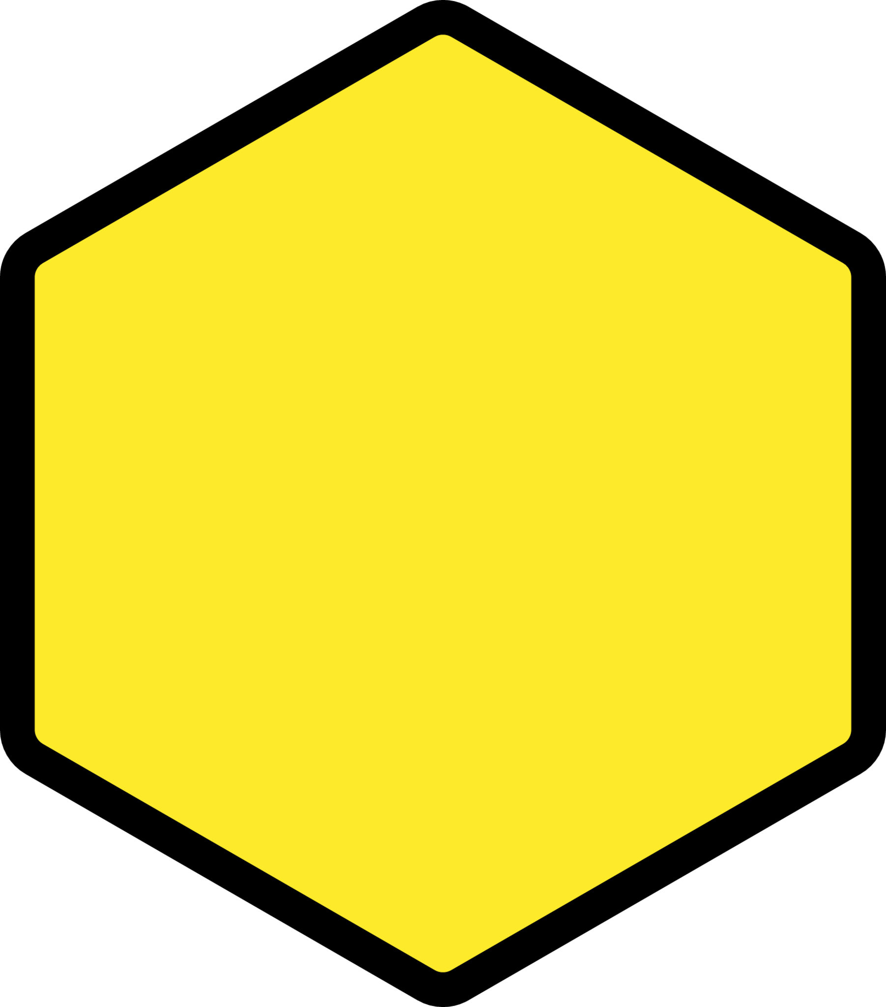 cyan hexagon