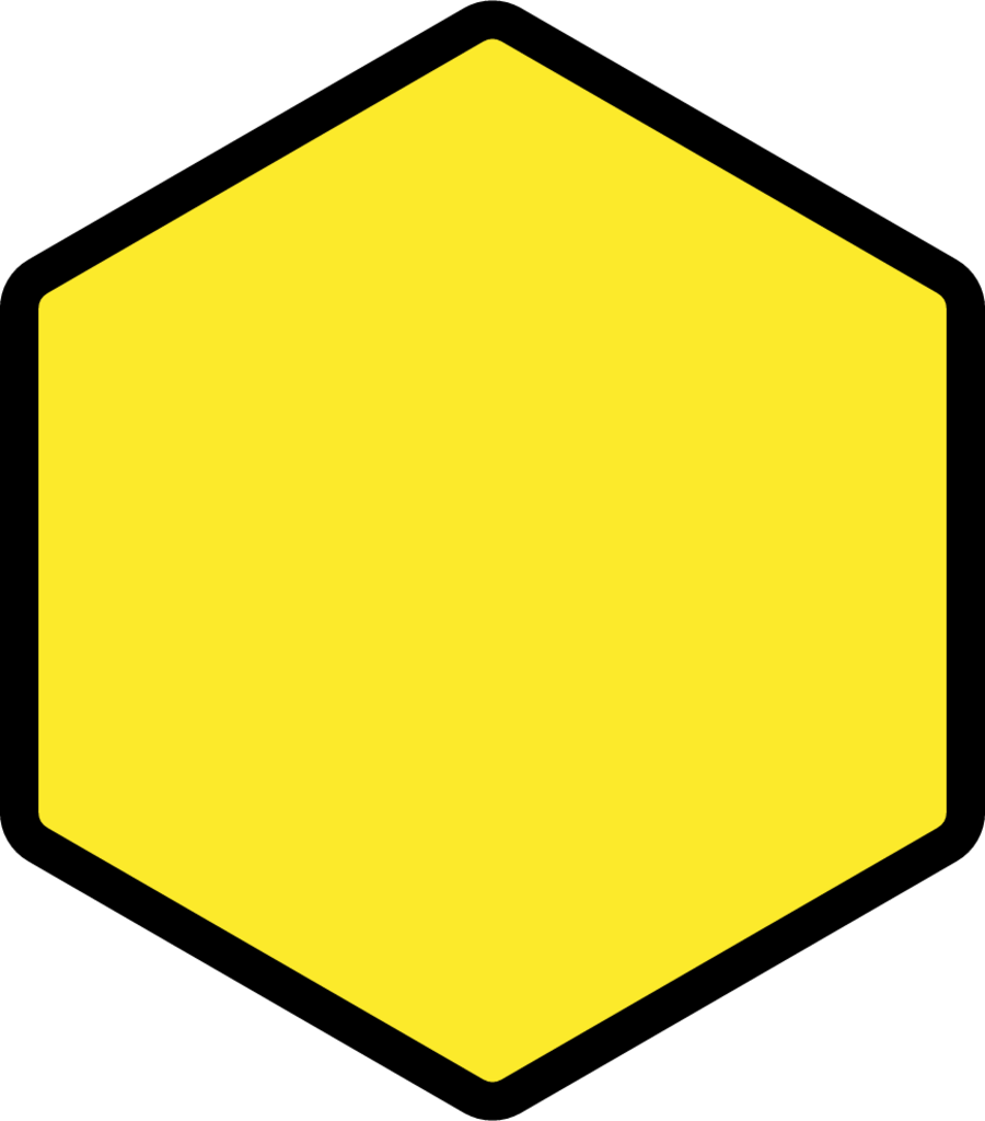 yellow hexagon emoji