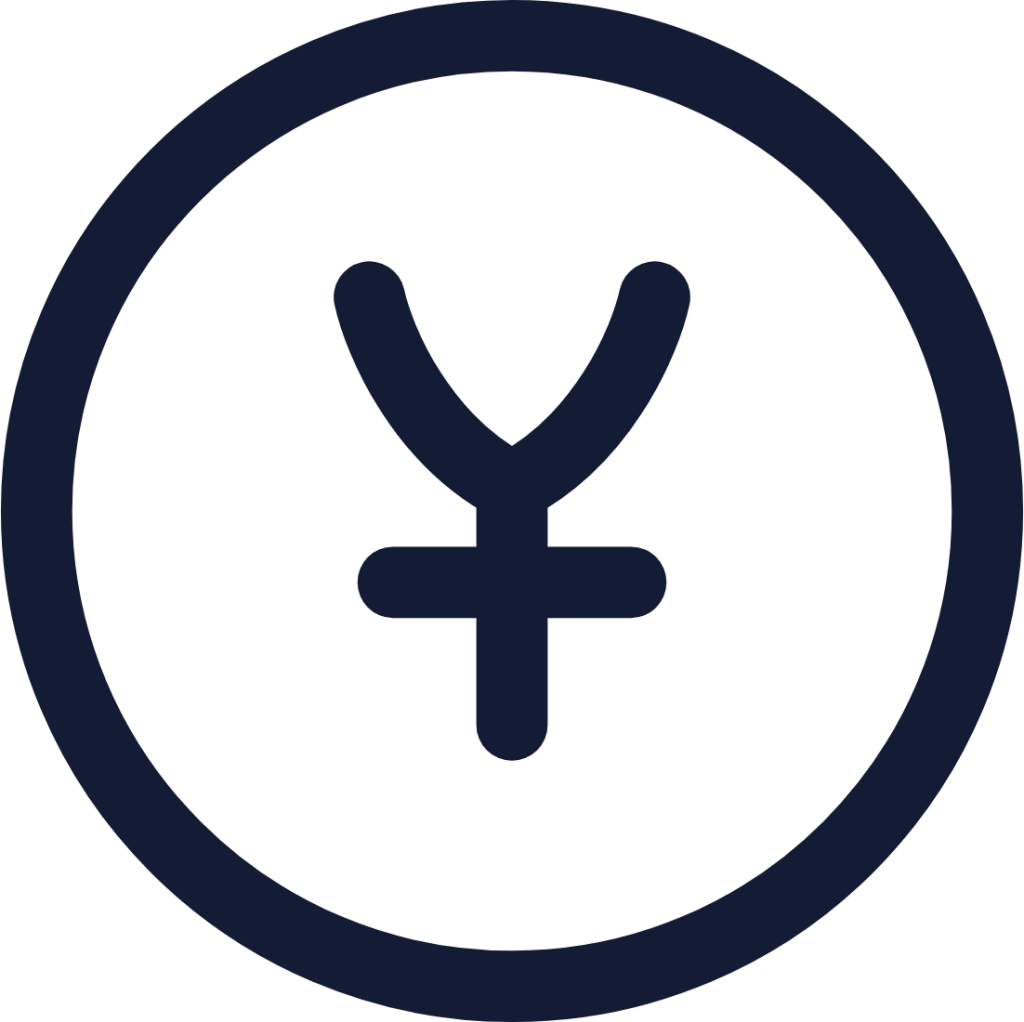 yen circle icon
