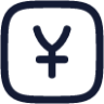 yen square icon