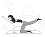 yoga fitness health woman illustration