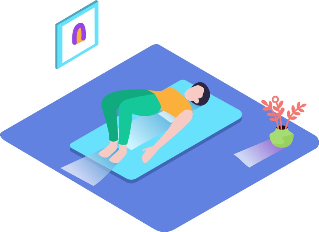 Yoga position illustration