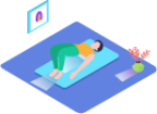 Yoga position illustration