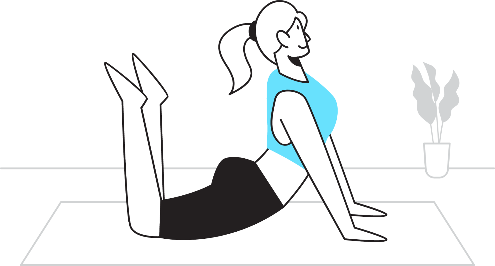 Yoga position illustration