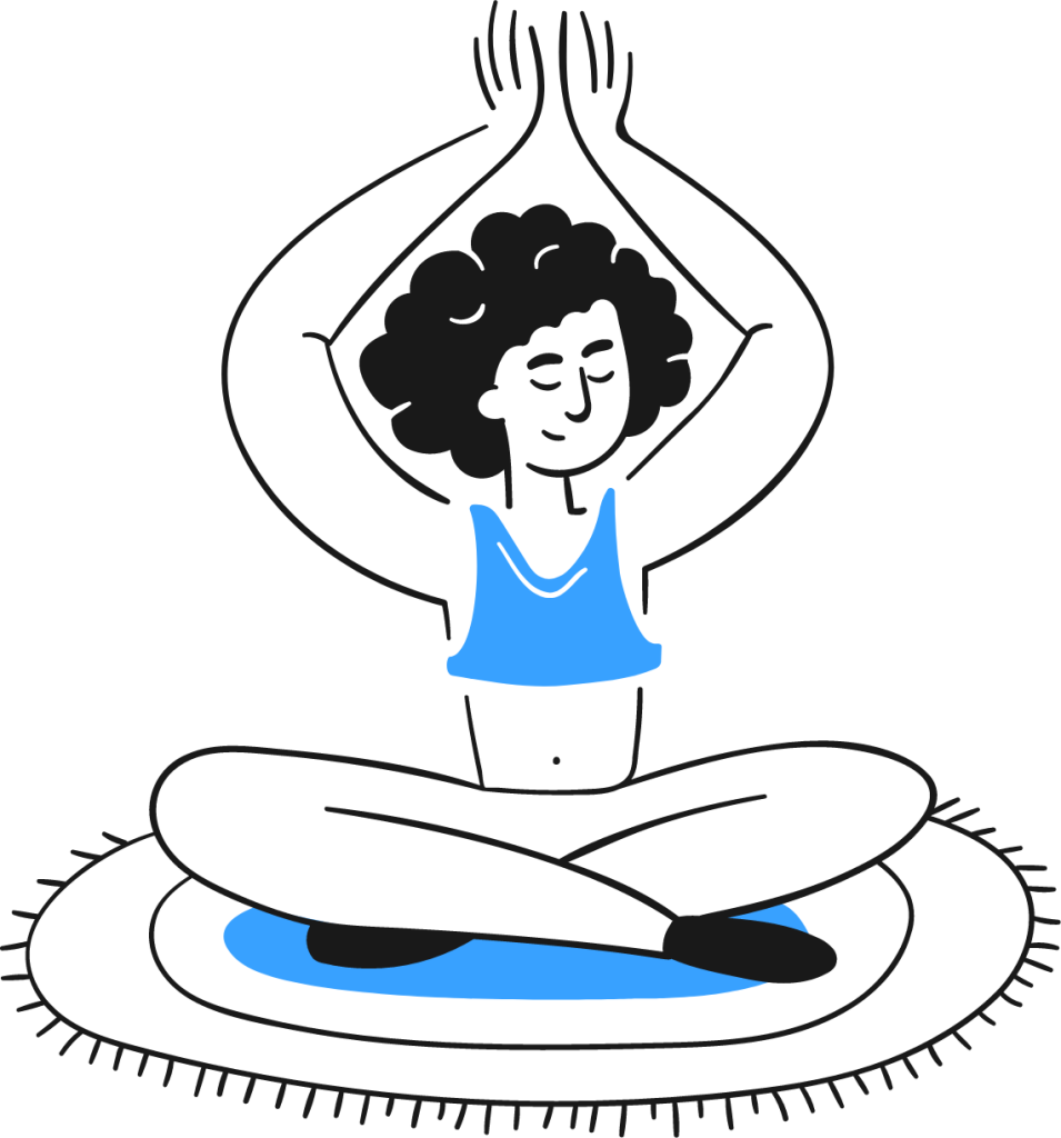 yoga woman illustration