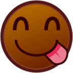 yum (brown) emoji