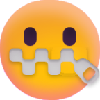 Zipper Mouth Face emoji