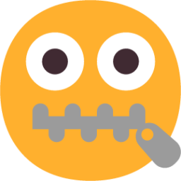 zipper mouth face emoji