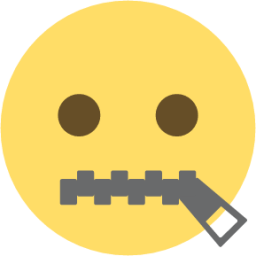 zipper-mouth face emoji