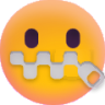 Zipper Mouth Face emoji