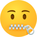 Zipper mouth face emoji emoji