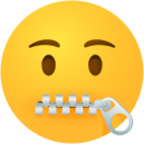 Zipper mouth face emoji emoji